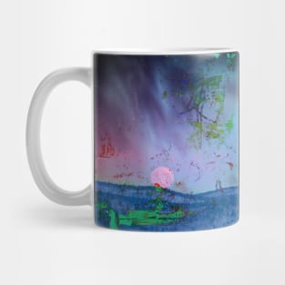 A walk by the moon Mug